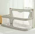 Baby Bed Rail Co Sleeper Bassinet, Adjustable Bedside Baby Safety Guardrail with Breathable Mesh for Infants and Toddlers