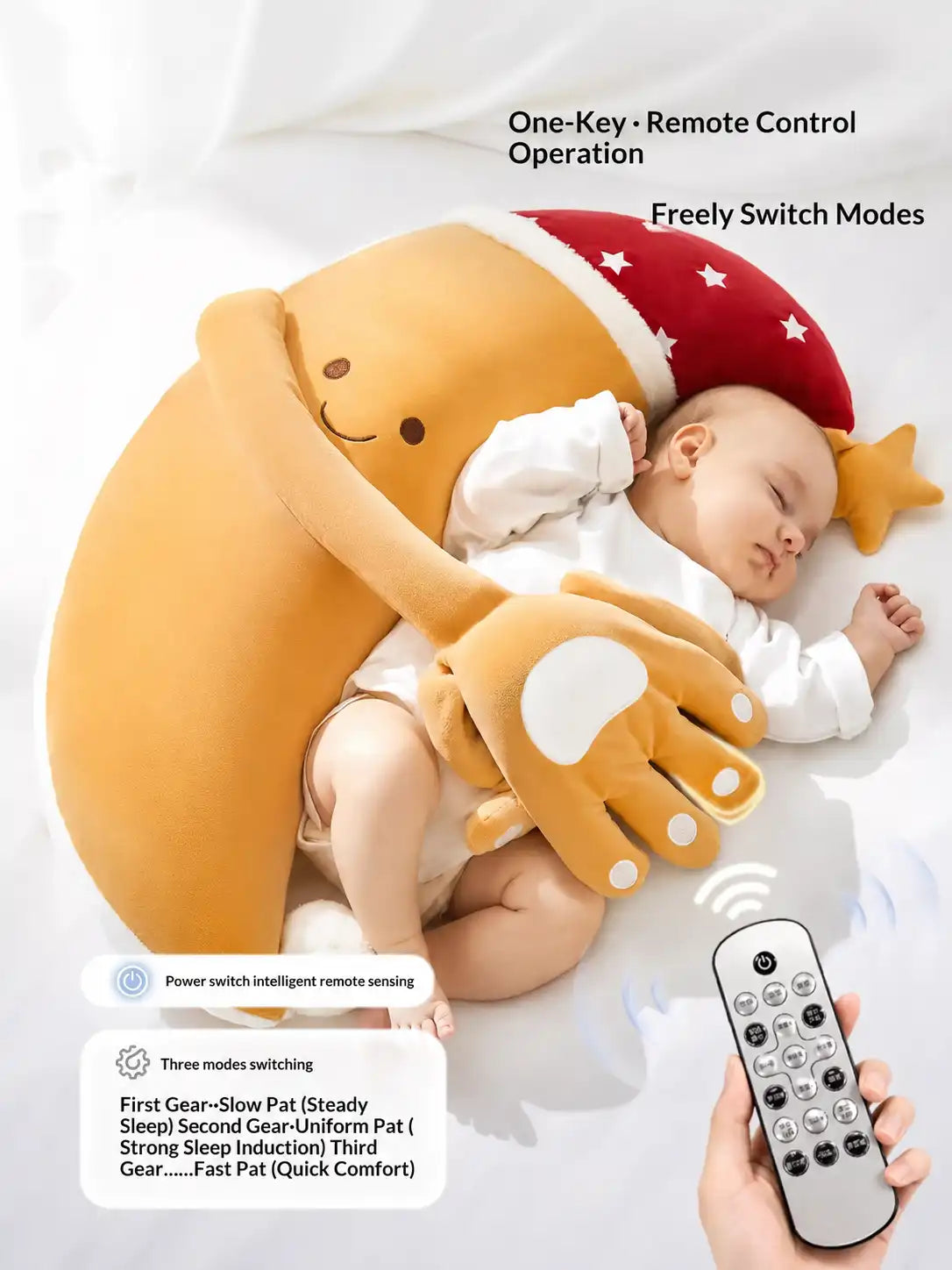 MEACAOFG™ Baby Banana Teether - Safe Silicone Teething Toy for Infants 0-12 Months moon