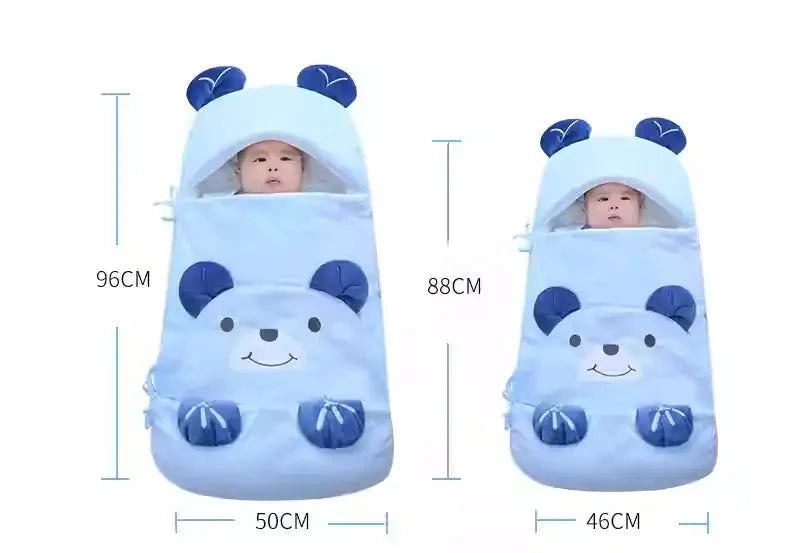 MEACAOFG Ultra-Soft Cotton Baby Sleeping Bag - Triple-Layered Infant Sleep Sack - Anti-Startle Swaddle Blanket for Newborns 0-15 Months