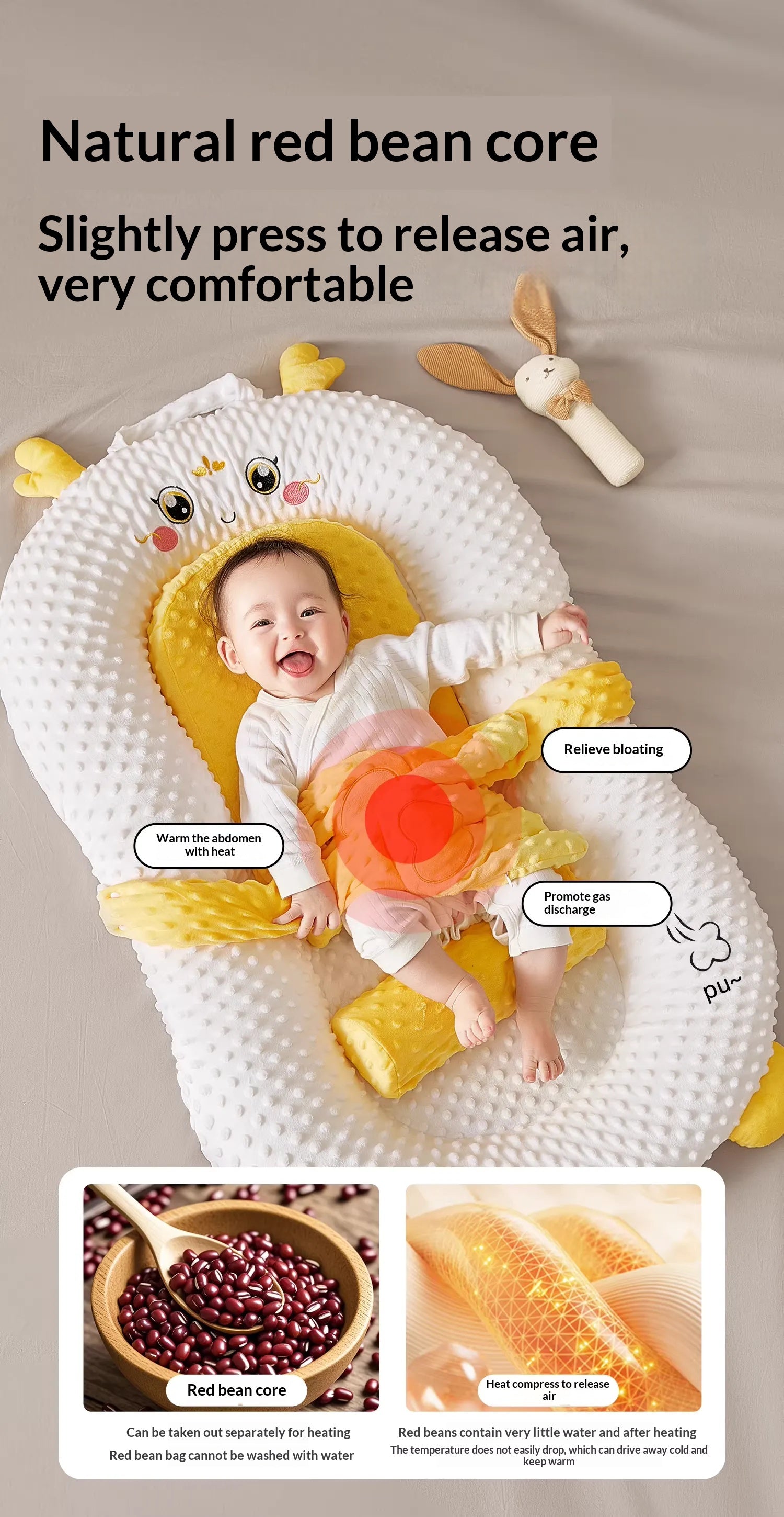 Premium Baby Soothing Bed - Portable Infant Sleep Comfort Bassinet with Gentle Rocking Motion