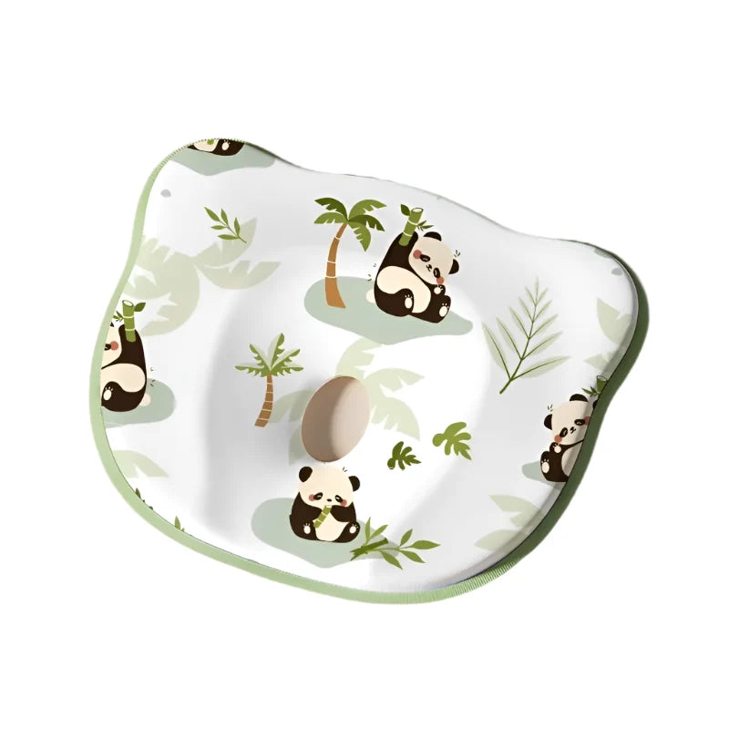 Baby Head Shaping Pillow - Prevent Flat Head Syndrome | Memory Foam Newborn Sleep Support 0-12 Months