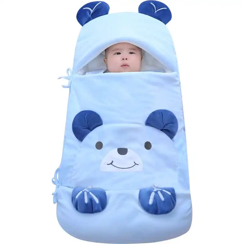 MEACAOFG Ultra-Soft Cotton Baby Sleeping Bag - Triple-Layered Infant Sleep Sack - Anti-Startle Swaddle Blanket for Newborns 0-15 Months