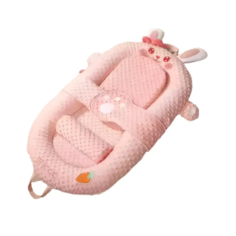 MEACAOFG Premium Baby Anti-Startle Bouncer Bed - Ergonomic Soothing Rocker with Cartoon Designs - Portable Infant Sleep Nest