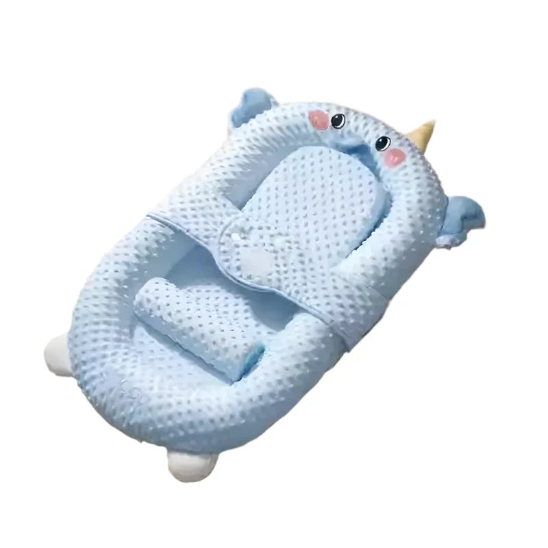 MEACAOFG Premium Baby Anti-Startle Bouncer Bed - Ergonomic Soothing Rocker with Cartoon Designs - Portable Infant Sleep Nest