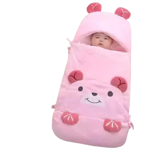 MEACAOFG Ultra-Soft Cotton Baby Sleeping Bag - Triple-Layered Infant Sleep Sack - Anti-Startle Swaddle Blanket for Newborns 0-15 Months
