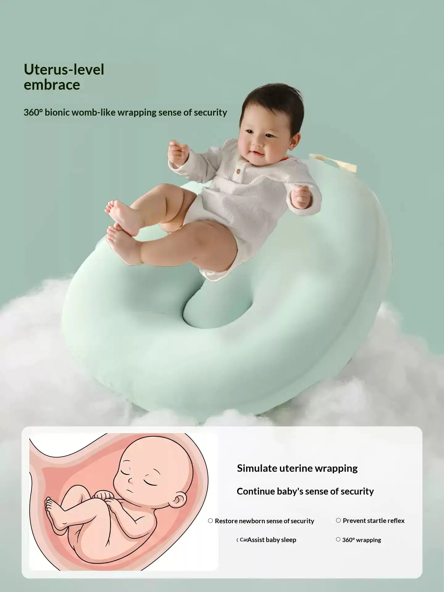 Luxury Baby Lounger for Newborns | Adjustable Infant Lounger Pillow | Anti-Reflux Baby Sleep Nest | Premium Baby Bed 0-12 Months
