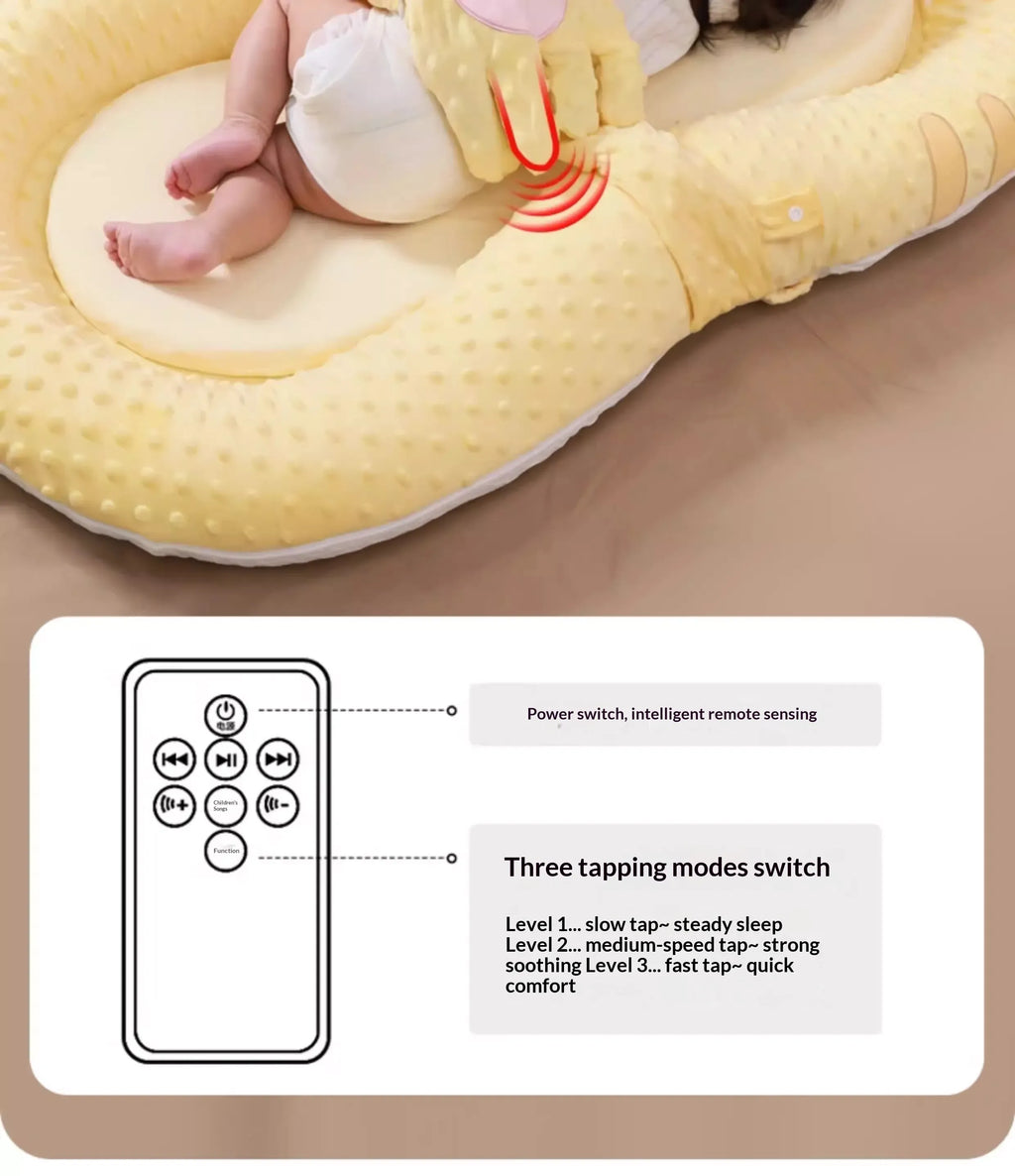 MEACAOFG Premium Baby Soothing Bed - Portable Infant Bassinet with Smart Gentle Rocking Motion - Newborn Sleep Nest 0-6 Months